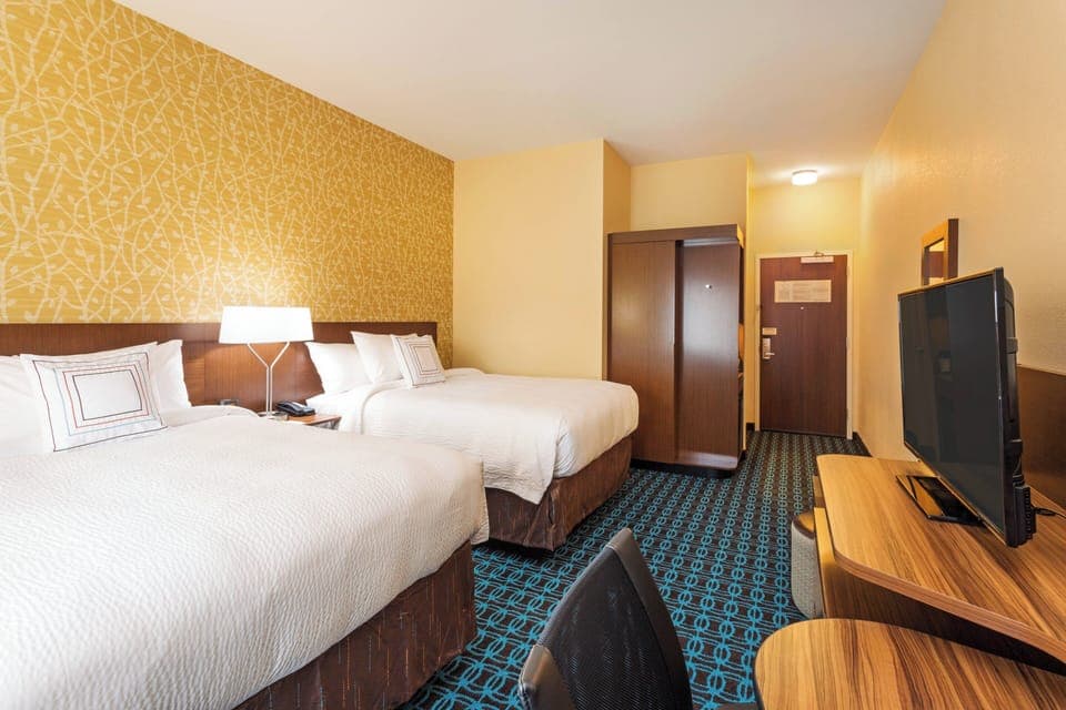 Room, 2 Queen Beds | Desk, iron/ironing board, cribs/infant beds, free WiFi