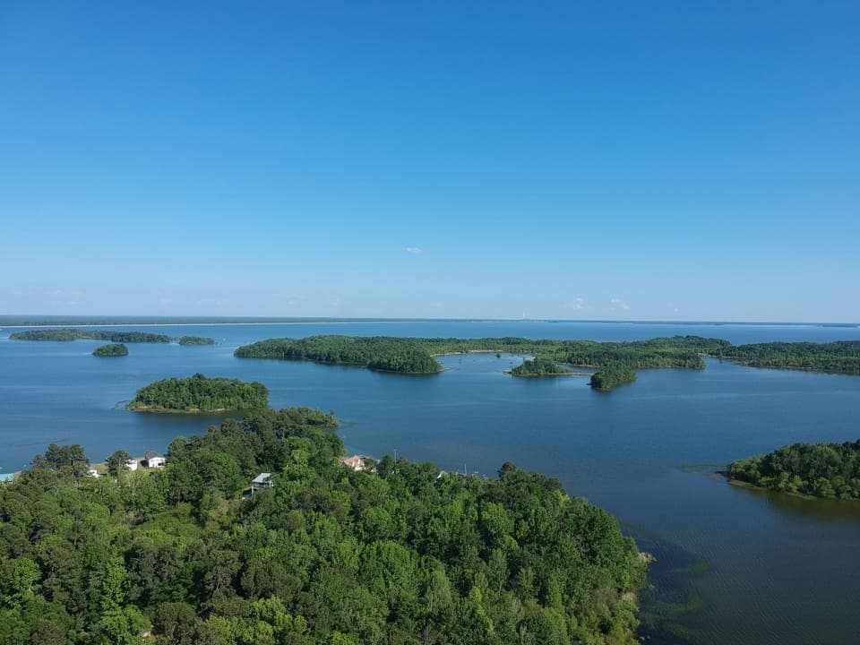 On the other side of Potato Creek are the wildlife refuge islands 