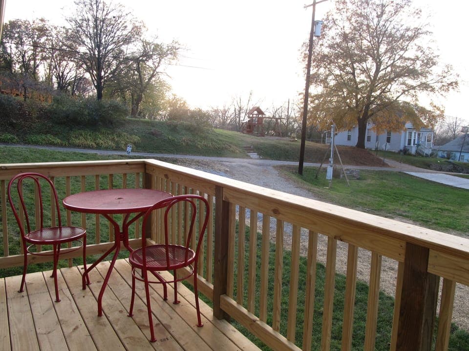 The view from the side deck.
