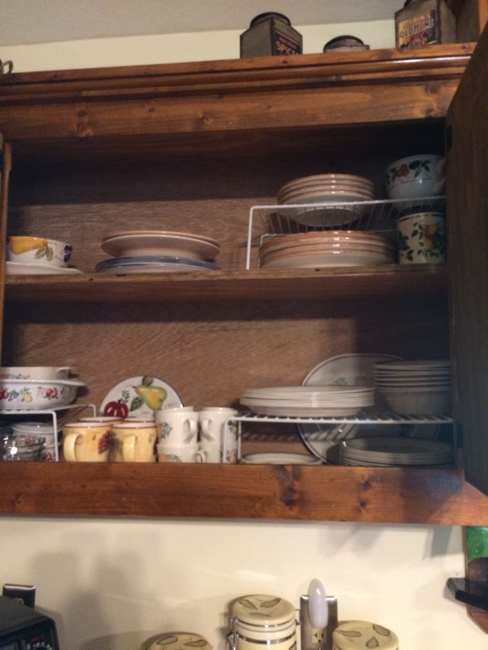 Available dishes.