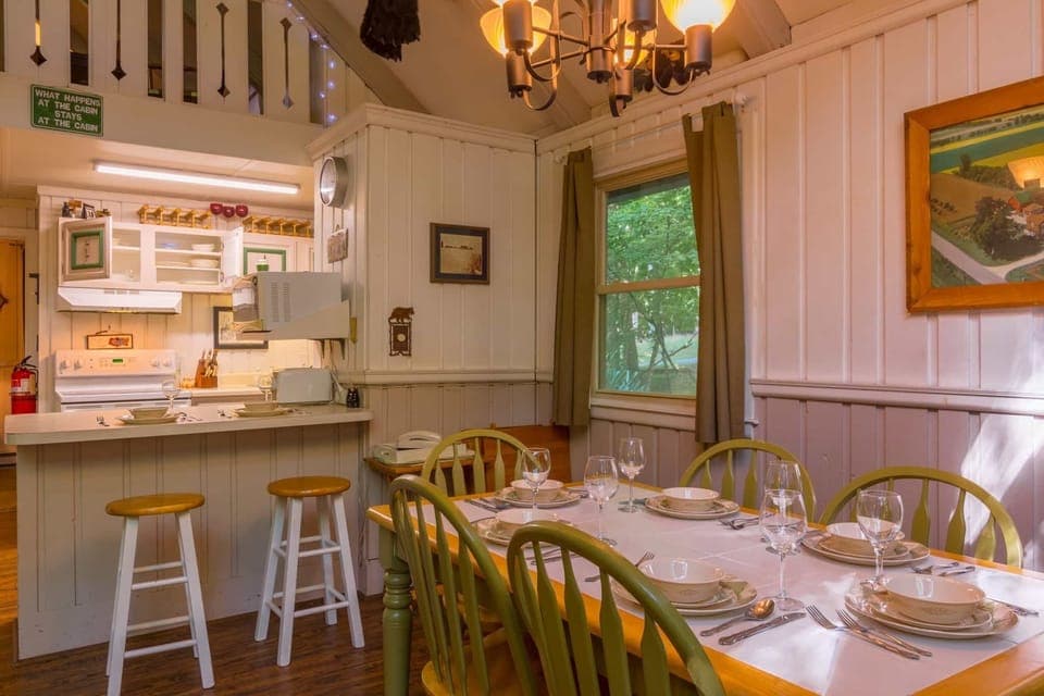 Benzine Farm Kitchen is Open to Living and Dining