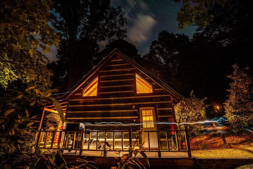 Cabin 2 at Night!