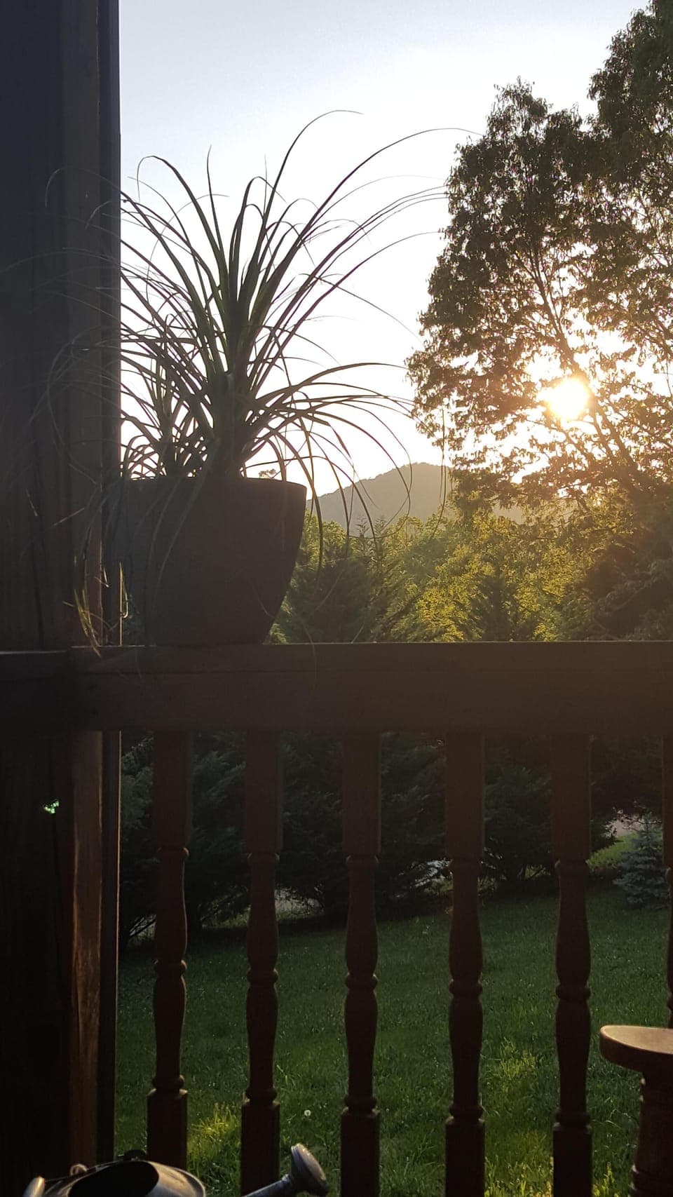 sunset from the lower deck