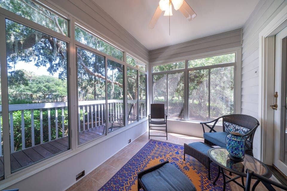 Beautiful views from the sunroom