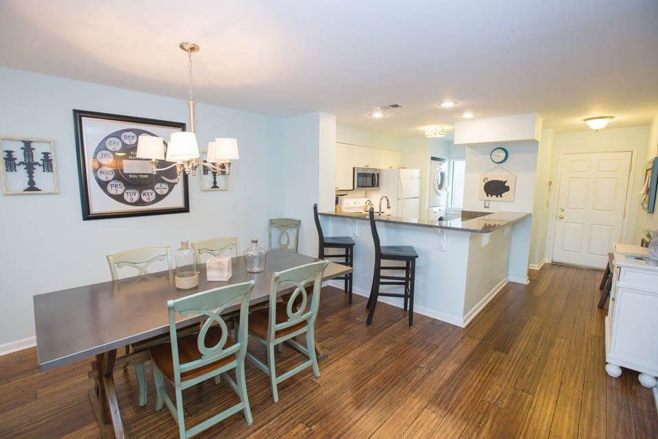 Dining and kitchen