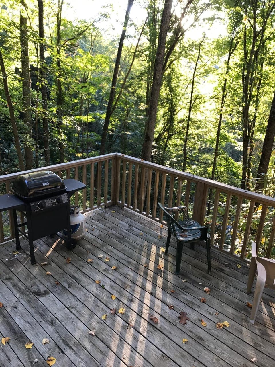 Porch with grill