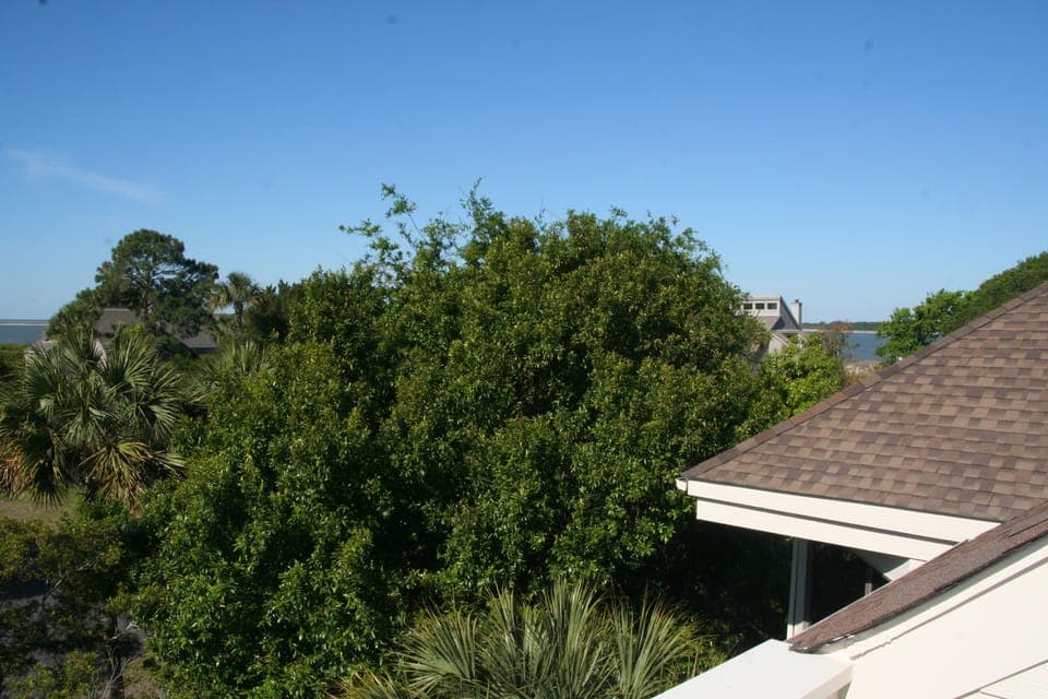 The deck is also a wonderful place to sit and gaze at the stars at night.