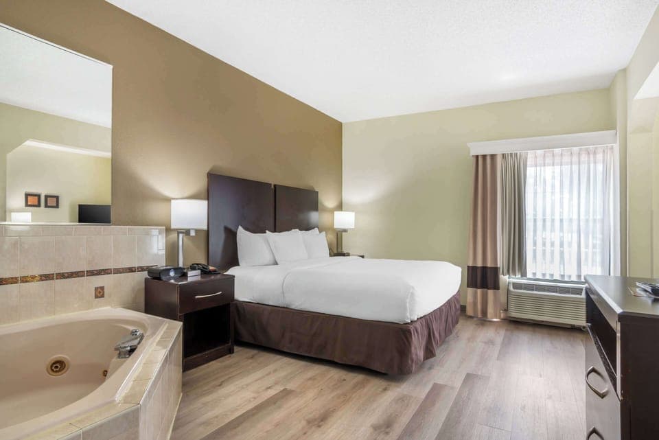 Hypo-allergenic bedding, down comforters, blackout drapes, soundproofing