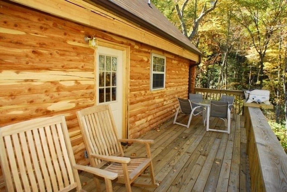 rear deck for grilling and dining