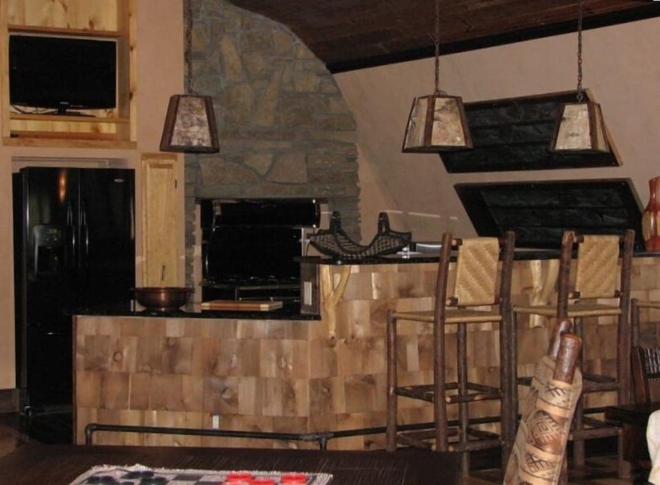 open kitchen area