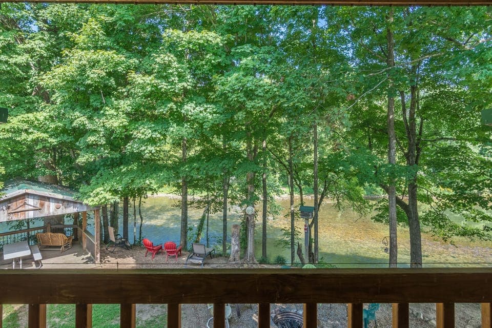 View from Laurel Cabin balcony