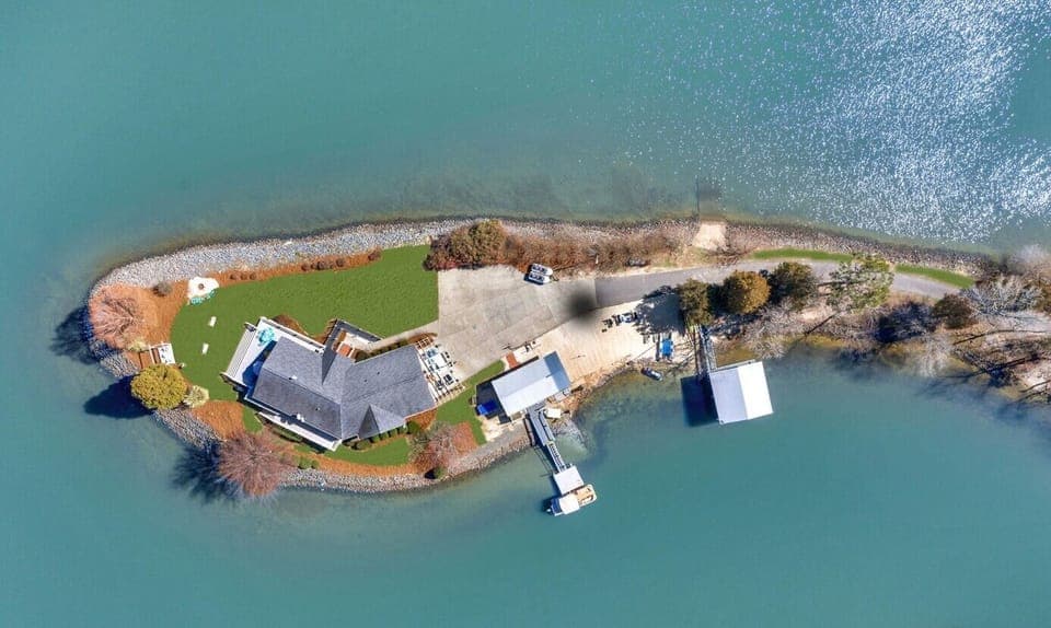 Charlotte!  Your own private peninsula; private beach and boat launch