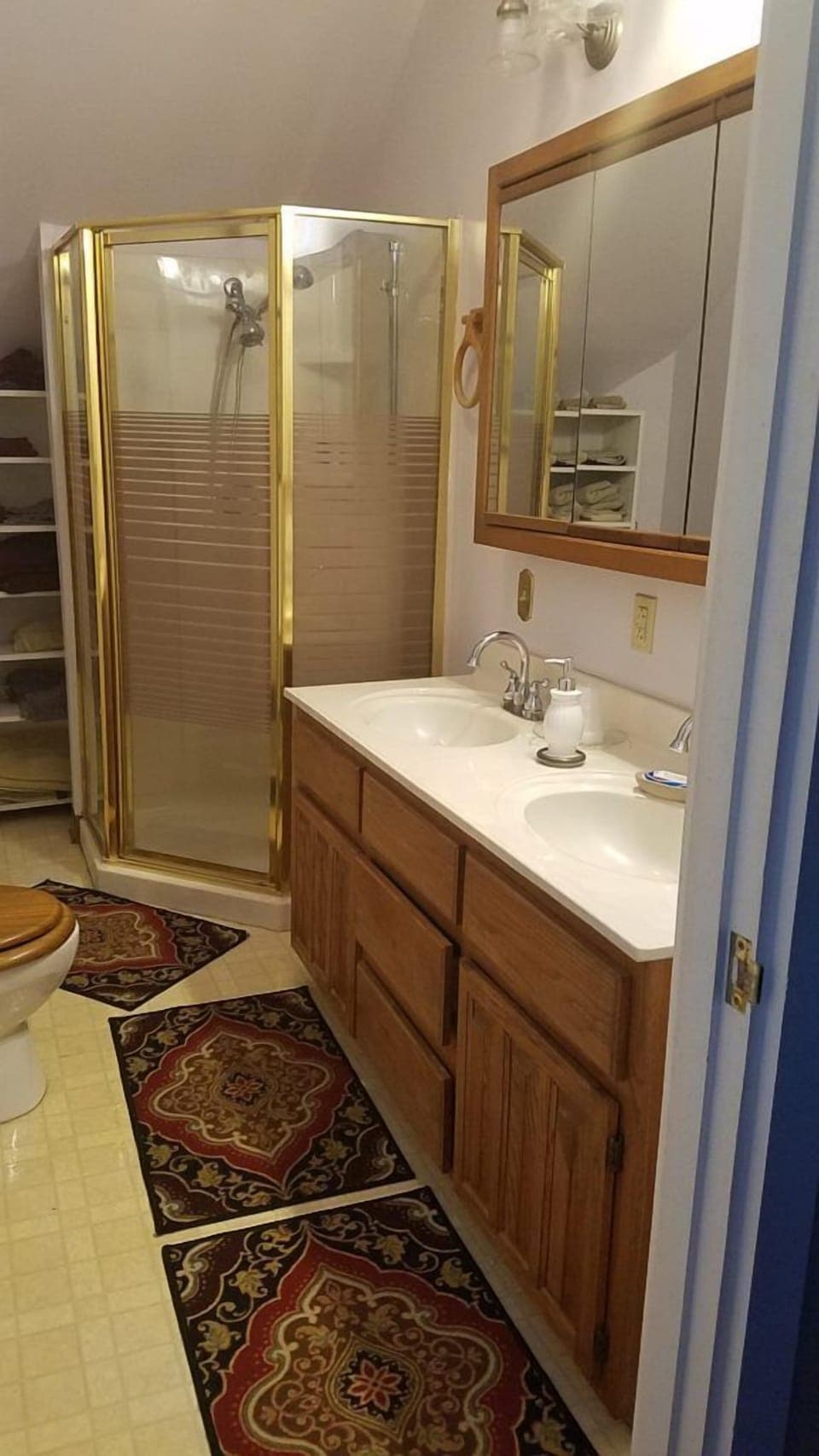 Standard Room, 2 Queen Beds, Non Smoking (Paris Suite) | Bathroom | Shower, hair dryer, bathrobes, towels