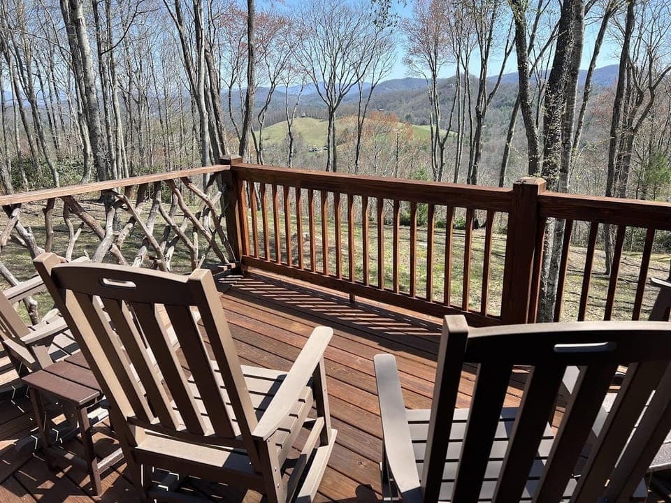 Mountain view from the deck