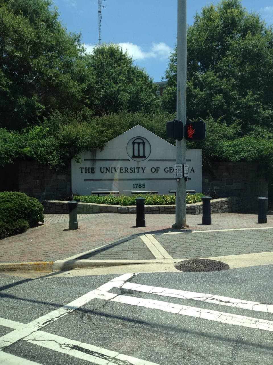 Entrance to campus .6 mile from condo