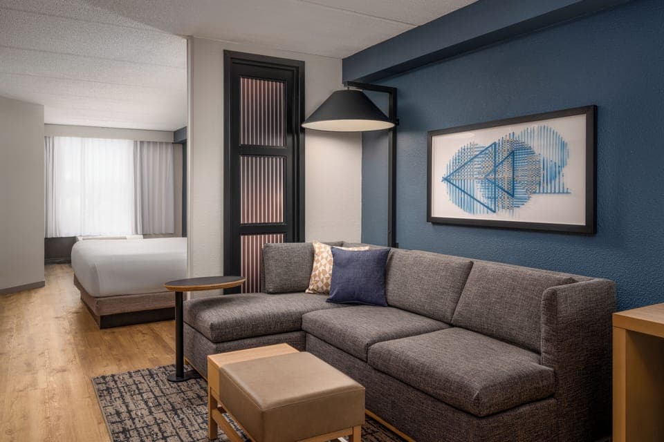 1 bedroom, premium bedding, desk, blackout drapes
