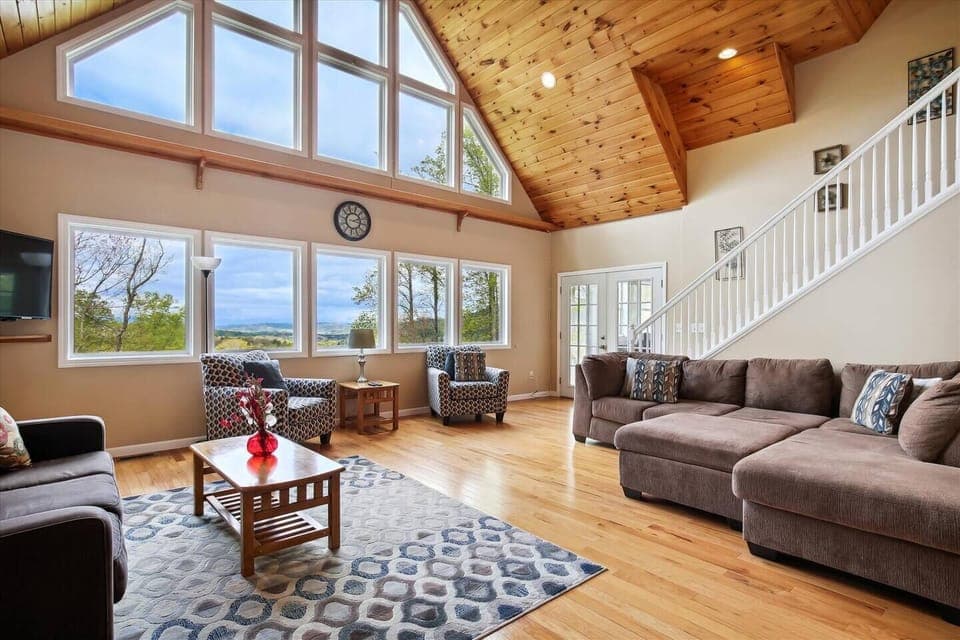 Living room w/ view