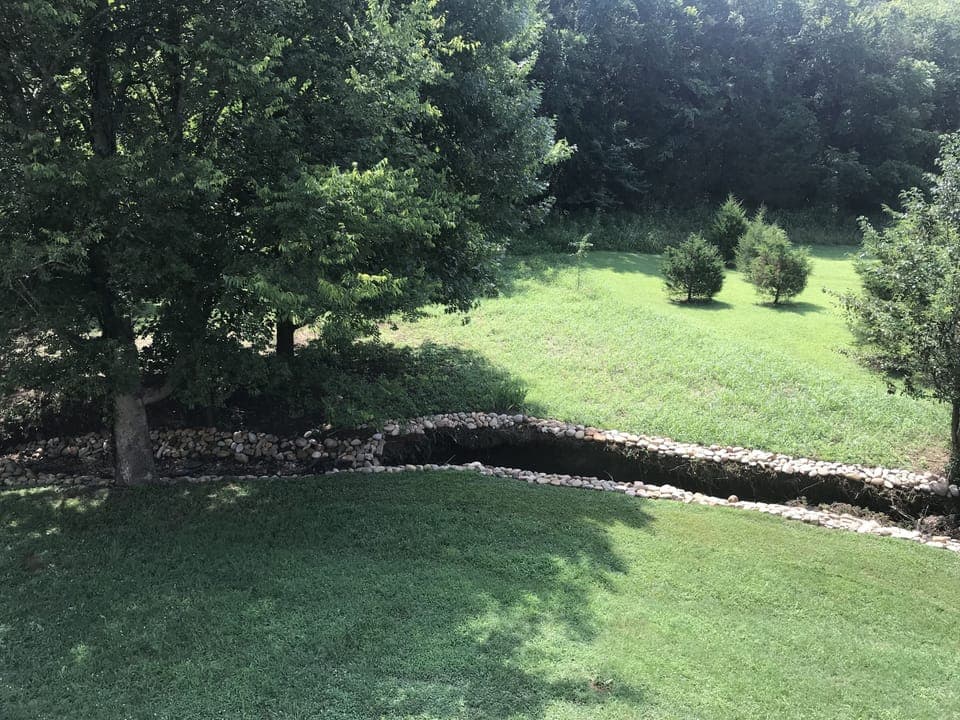 Backyard, creek and home to wildlife
