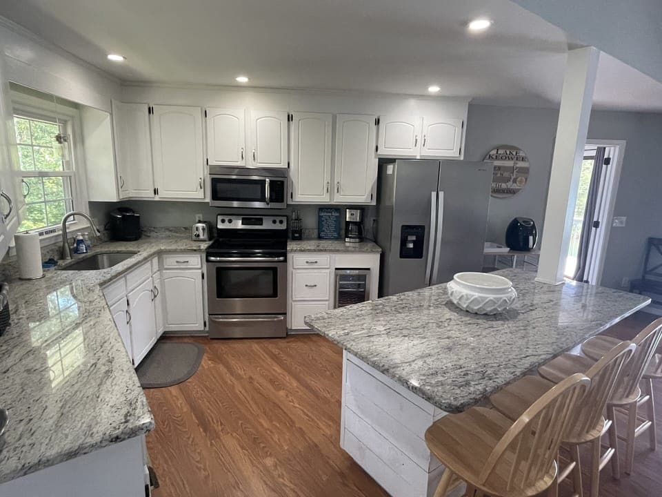 kitchen totally updated with new appliances