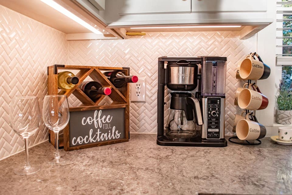 Sit back and relax with your favorite beverage any time of day. 