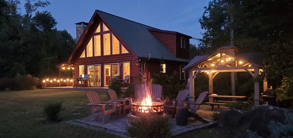 New composite outdoor seating for more guests! Get the smores ready!
