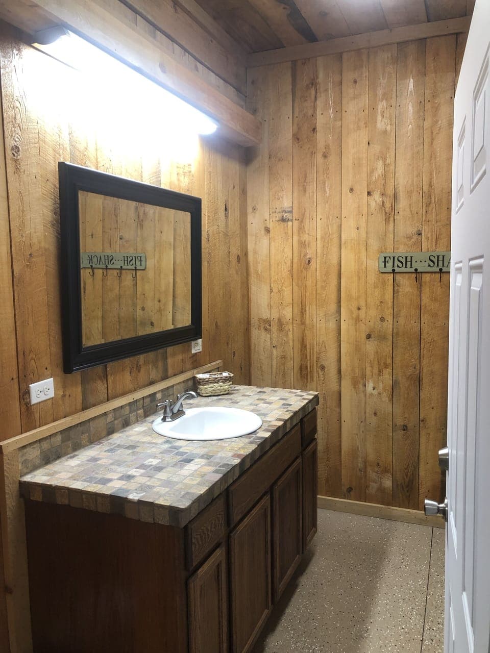 Bathroom Sink in the back building