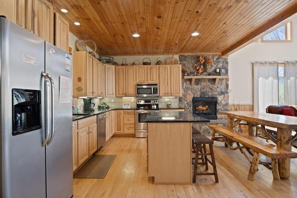 Kitchen--- Granite Counter-top and Stainless Steel