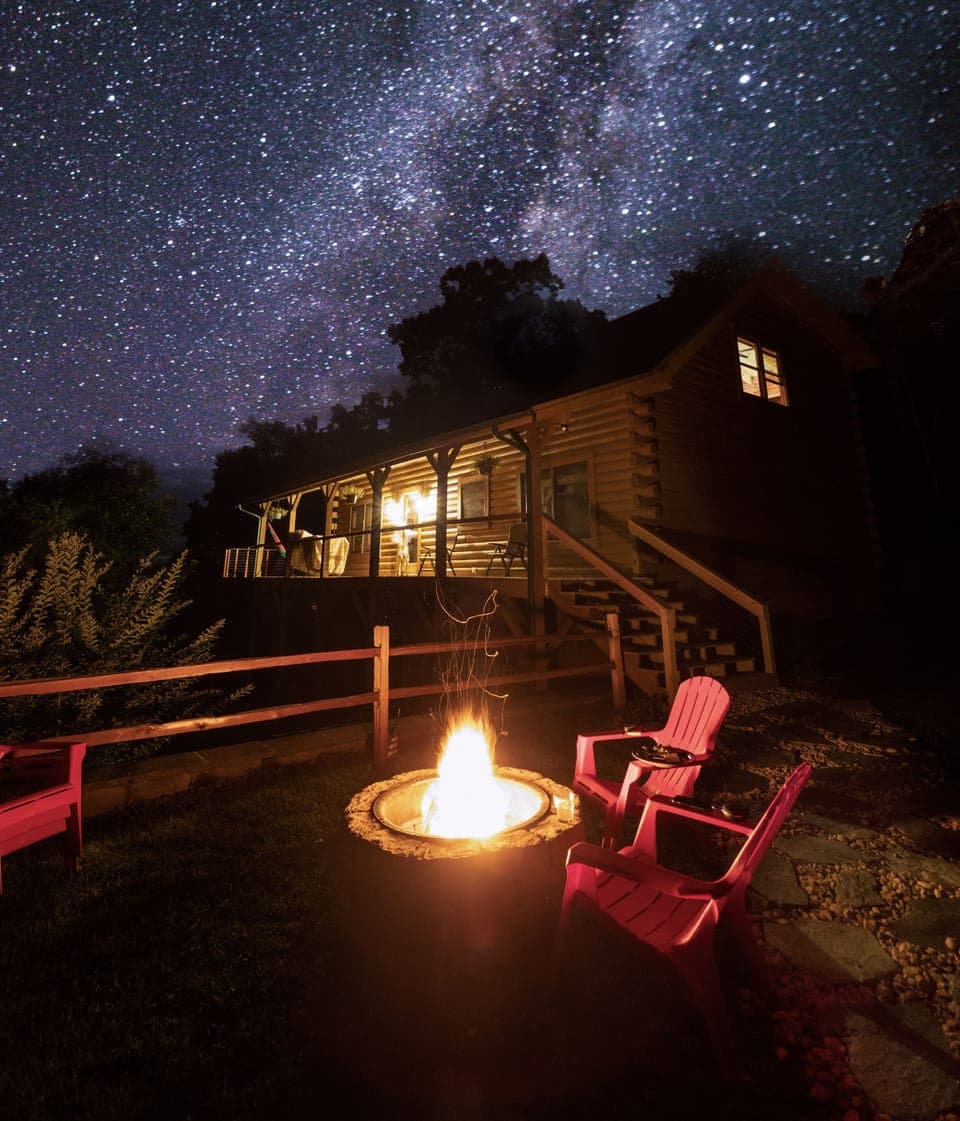 Outdoor firepit with 5 chairs