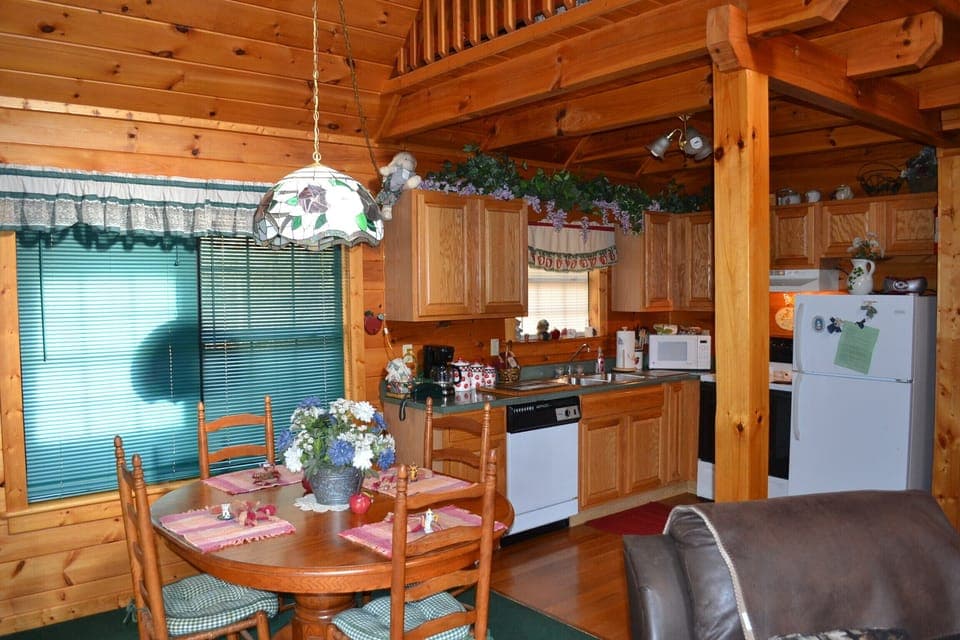 Dining and kitchen area