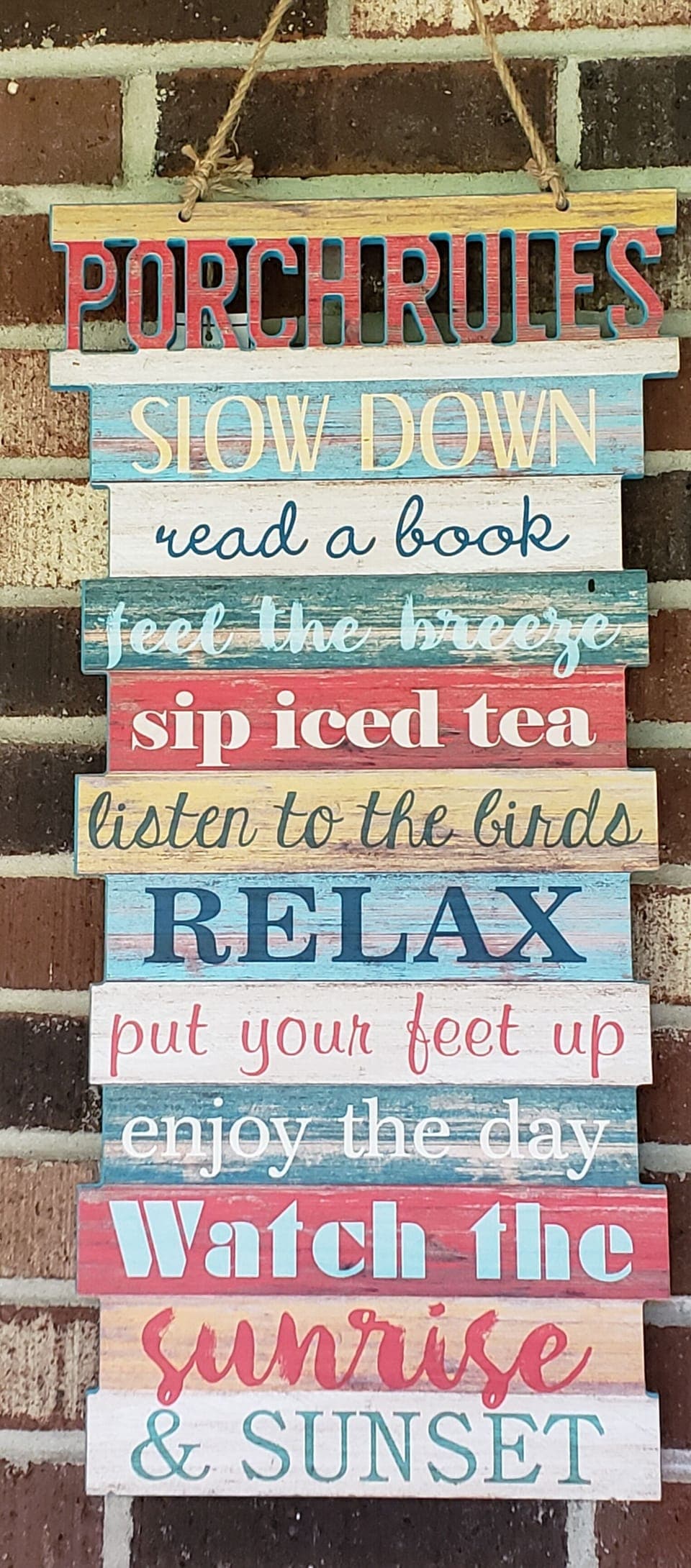 Back porch rules!