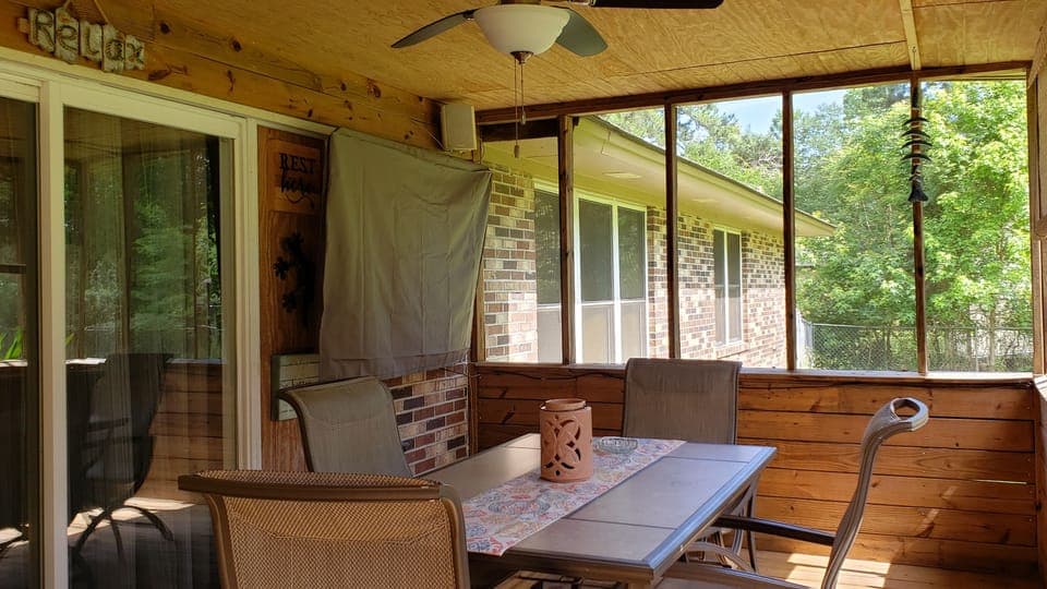 TV on back porch