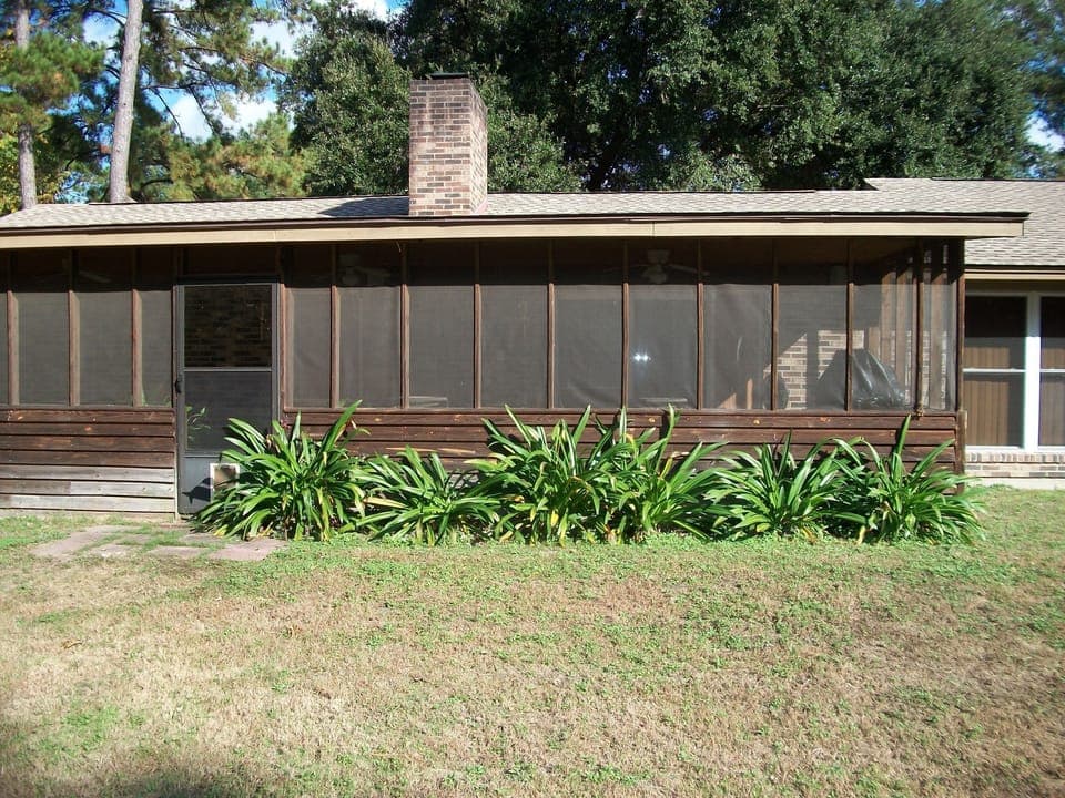 Screened in back porch