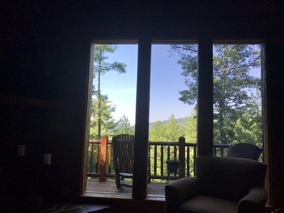 Your view from the livingroom.