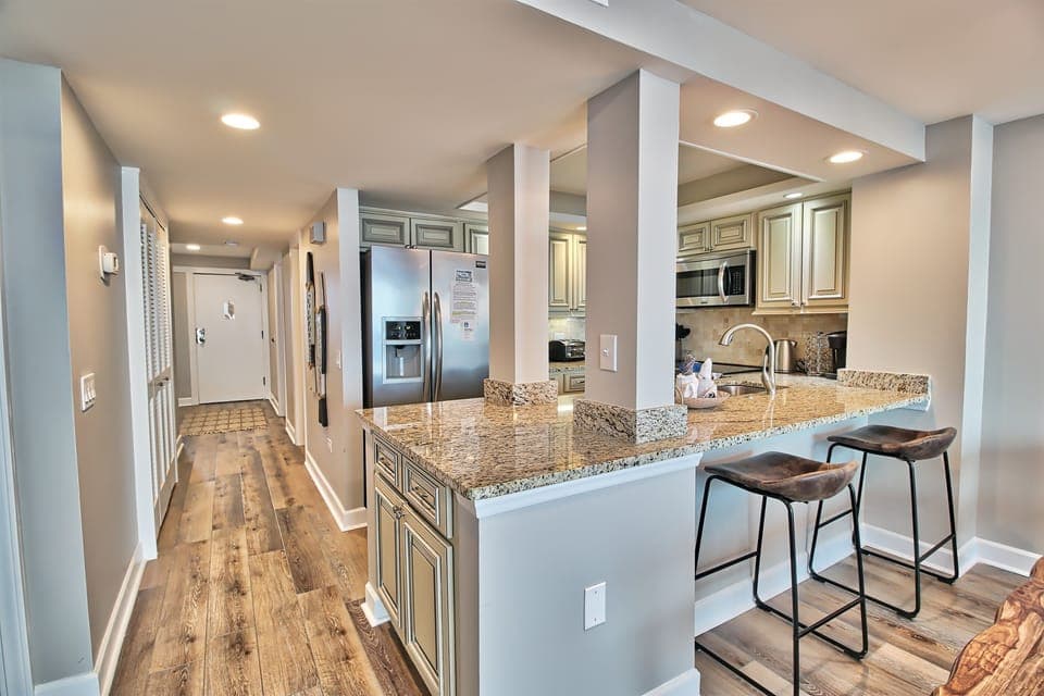 View of Kitchen from Living Room