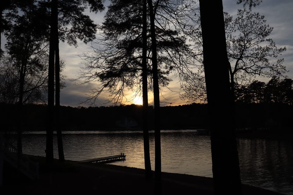 same view at sunset.  we have amazing sunset views!!