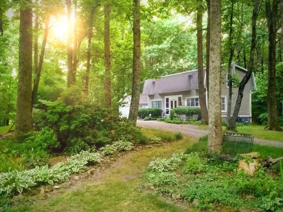 Surrounded by greenery, this cottage offers a private, peaceful retreat.