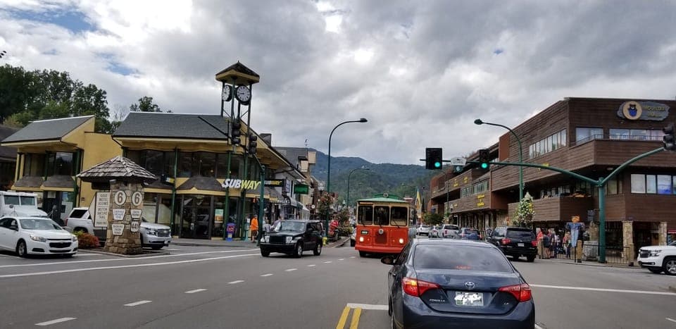 Gatlinburg shopping just a short walk from the unit!