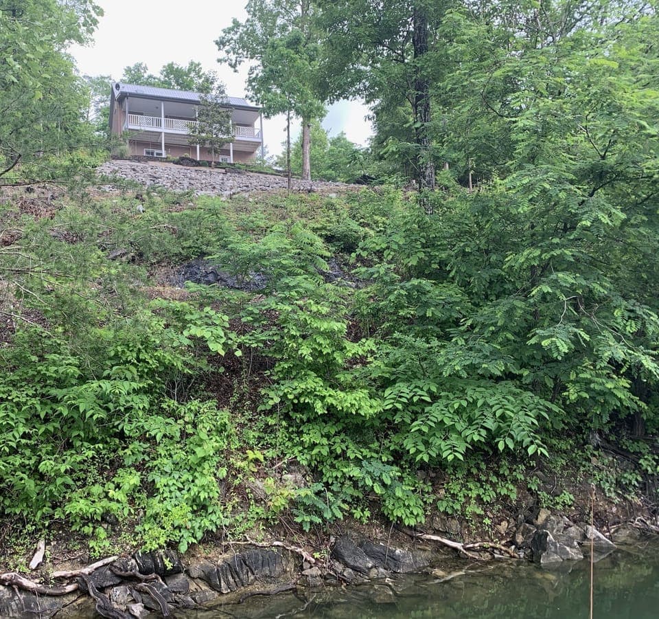 house view from dock