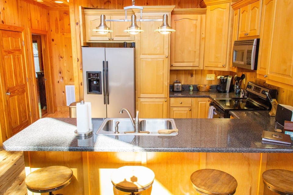 Fully stocked kitchen