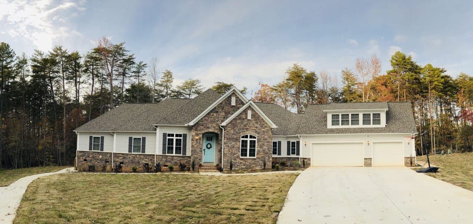 Farthest left side walk leads to stairwell and to your private deck and entry. 
