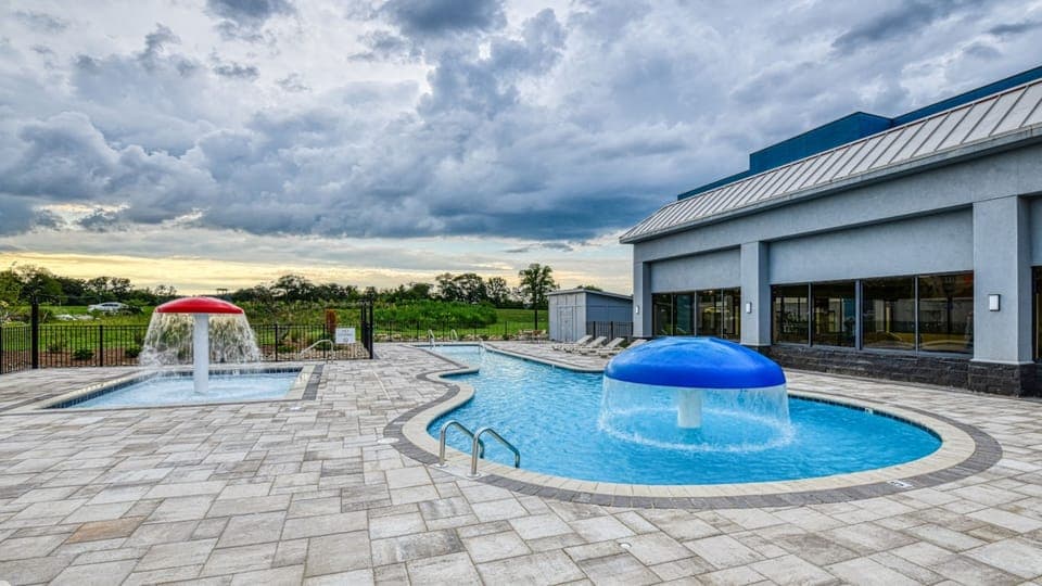 Indoor pool, seasonal outdoor pool