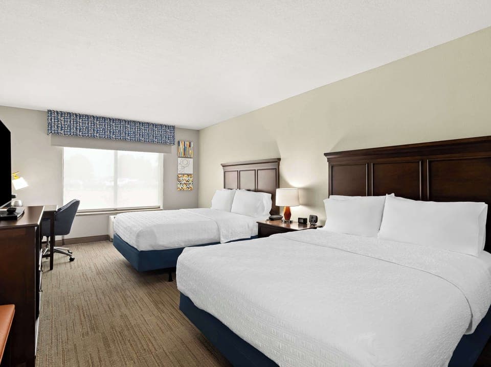 Room, 2 Queen Beds, Non Smoking | In-room safe, desk, iron/ironing board, cribs/infant beds