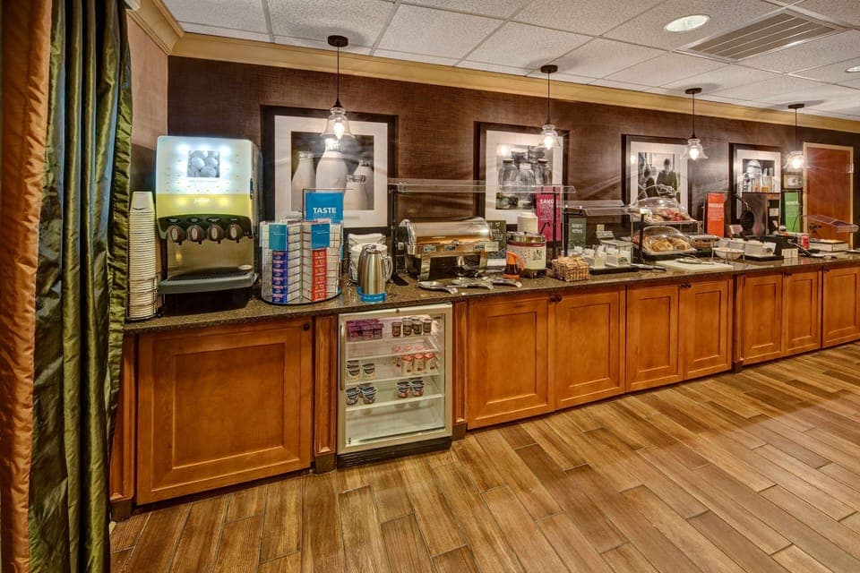 Free daily buffet breakfast