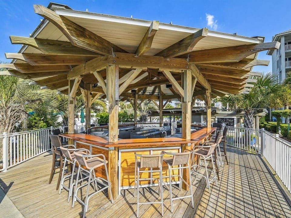 Pool Bar Jims (Open Seasonally) Located Onsite at SeaCrest Resort