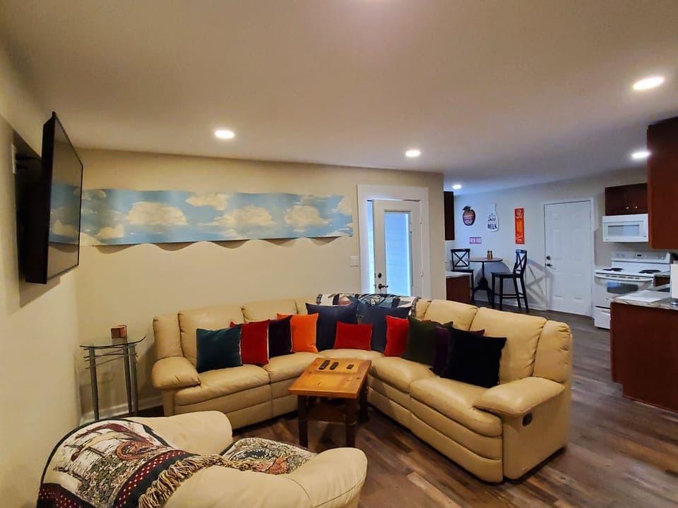 Entertainment area. Kick back and enjoy!