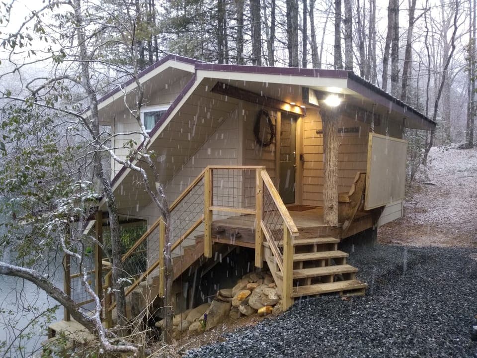 Snowing