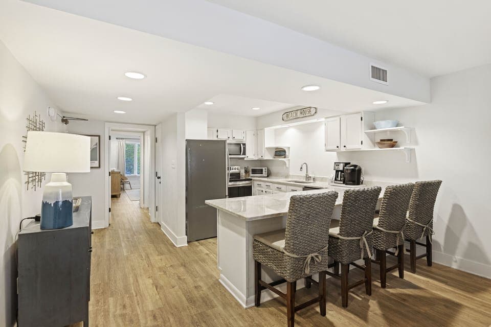 Beautifully upgraded kitchen with stainless appliances