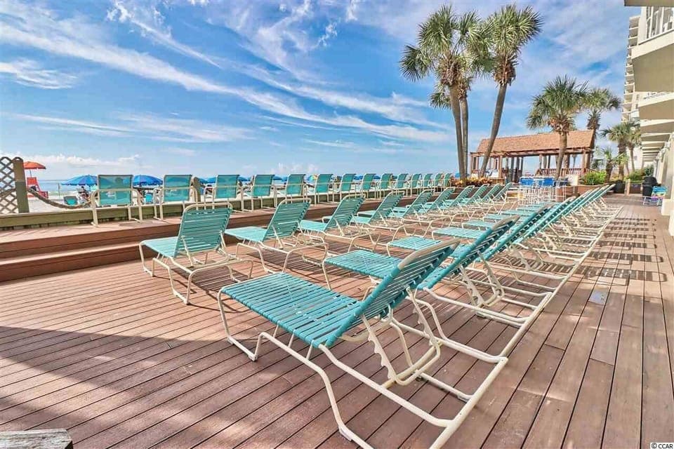 Plenty of seating and lounging on our decks.