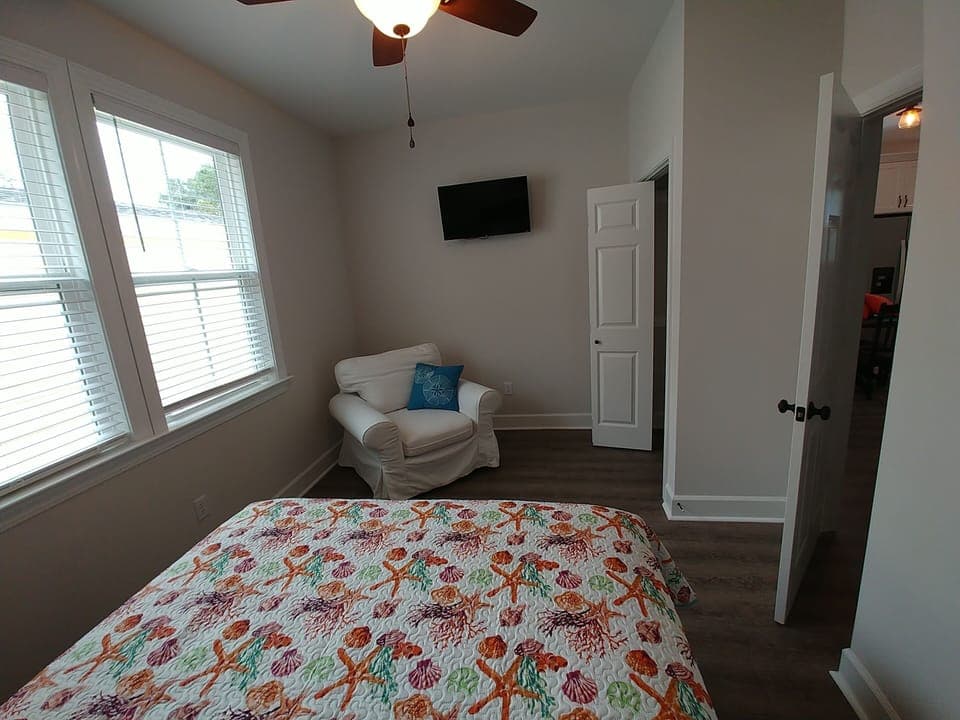 Large comfy chair in this bedroom