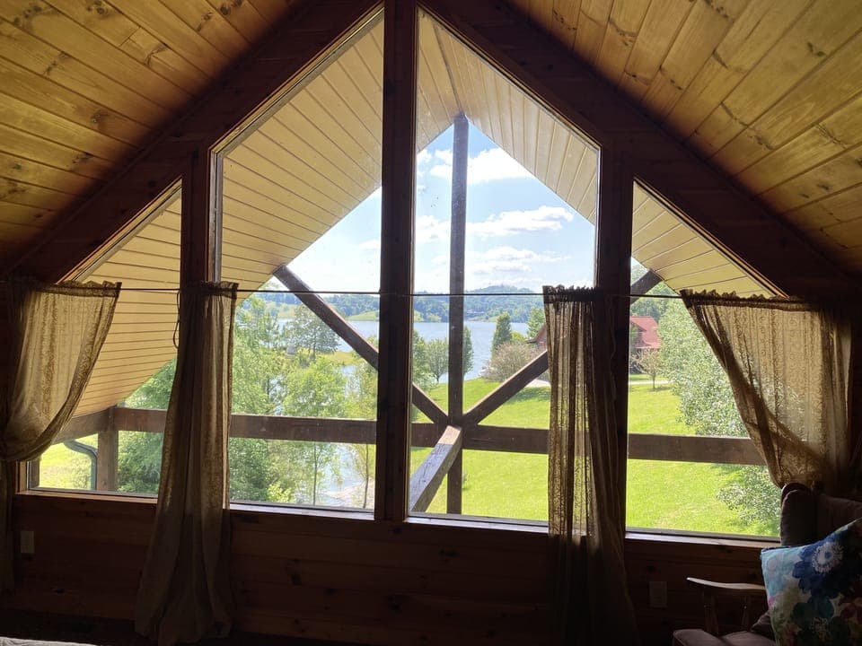 Lake view from upstairs bedroom 
